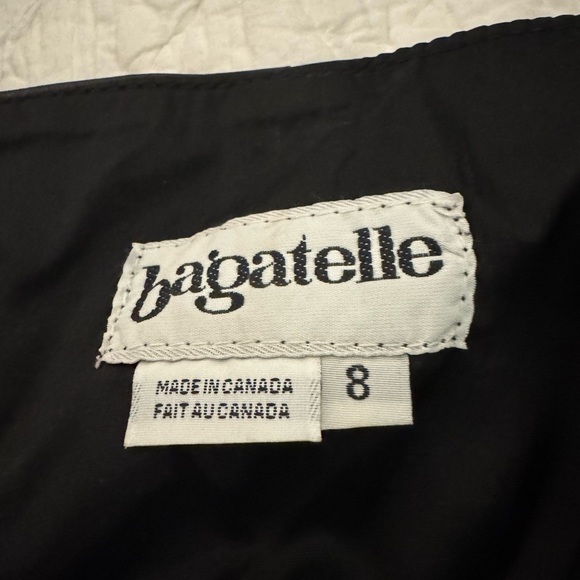 NWT Bagatelle Black Leather Halter Dress Size 8 zip front dress was a sample - Picture 13 of 16
